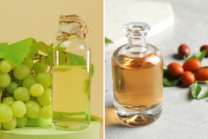 grapeseed oil and jojoba oil