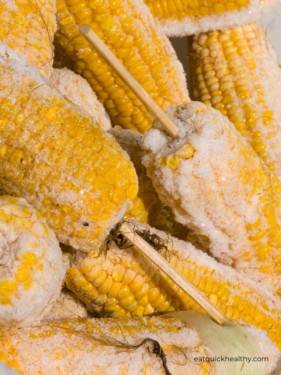 Frozen corn on cob